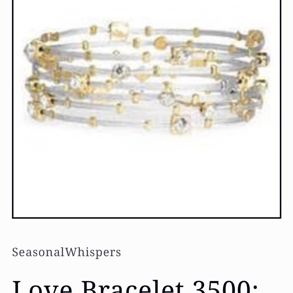 Whispers  Gold and Silver Women's Bracelet Set